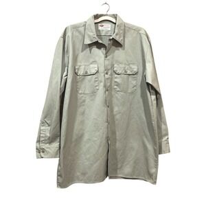 Dickies XLTall Work Shirt Long Sleeve Cotton Classic Button Up‎ Casual Utility
